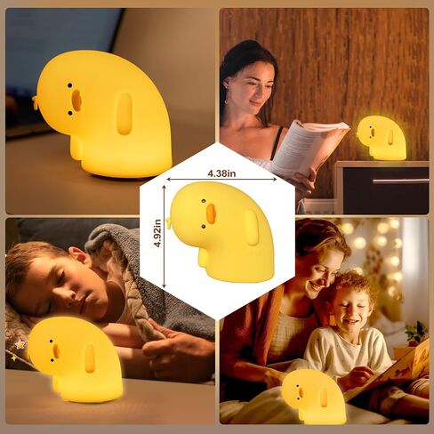 VTIGER Panda Night Light for Kids, Rechargeable LED Touch Cute Lamp, Food Grade Silicone, 3 Modes Squishy Animal Night Lamp, Cute Night Light for Nursery Baby Room, Nice Gifts for Kids Girls Boys in Kuwait
