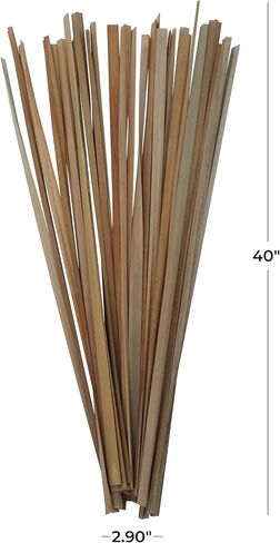 Deco 79 Dried Plant Sticks Natural Foliage, 1" x 1" x 39", Dark Brown in Saudi Arabia