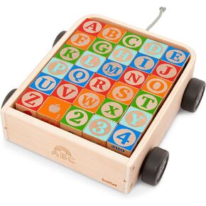 Battat – Wooden Activity Walker – 9 Educational Activities – Learning & Walking Toy for Toddlers – Stand, Push, Walk – 1 Year + – Farm Activity Walker