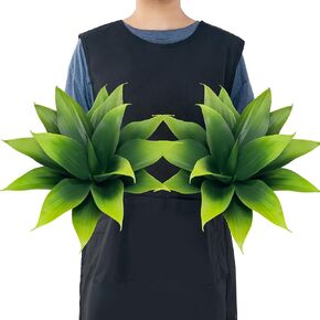 13.8" Artificial Agave Plants,Large UV Resistant Fake Agave Planters for Indoor and Outdoor Decorating Tropical Plant Agave Succulents Greenery Indoor Decor((2Pack, Dark Green)