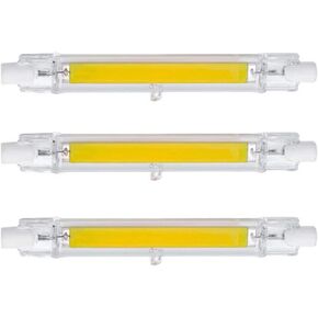 CTKcom 118mm/4.65In 15W White 6000K R7S LED Bulb (3 Pack) 110V T3 J Type Halogen Bulb Replacement 150W Halogen Bulb Equivalent Double Ended
