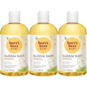 Burts Bees Baby Bubble Bath, Tear Free Baby Wash, 12 Fluid Ounces, Pack of 3