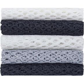 Olivia tree 5PCS Monotone Dish Washing Net Cloths, Dish mesh net,Scourer, Quick Dry,Perfect Scrubber for Washing Dishes 11"x11", Dish Sponge, Dish scubbers