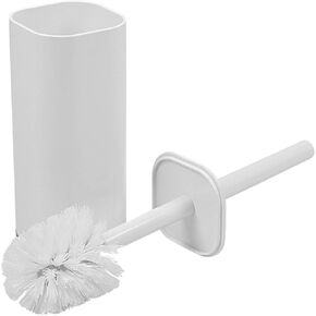 Locco Decor Piece Acrylic Modern Style Bathroom Vanity Accessory Toilet Brush- White