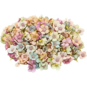 Garneck 50pcs Fake Flower Heads for Crafts Artificial Silk Flowers Head Spring Summer Flower Head Mini Silk Flowers for Home Wedding Decoration (Mixed Color)