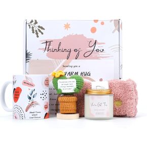 Get-Well Soon Gift Baskets for Women - Thoughtful Comfort Gifts for After Surgery Recovery - Thinking of You Feel Better Care Packge for Sick Friends