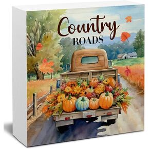 Fall Decor Fall Home Decorations Tis' the Season Wooden Sign Rustic Home Decor 5 x 5 Inches