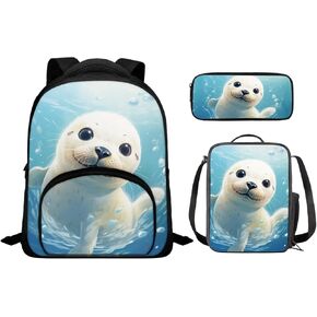 Solar System Backpack for Boys Girls 3PCS Backpack Set with Lunch Bag Pencil Case Cool Galaxy Bookbags for Children Teens Lightweight 12 Inch Backpack 3 in 1 Set for School Travel