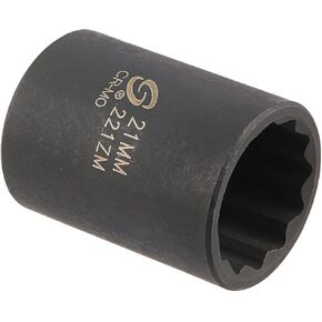 Sunex 221zm 1/2-Inch Drive 21-mm 12-Point Impact Socket