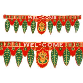 Toran Bandanwaar Decoration Traditional Decorative Hanging for Wall Door Home Temple Festival Wedding Function Party Décor and Gifting (Design-1)