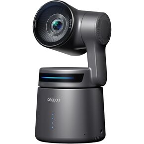 OBSBOT Tail Air NDI Streaming Camera 4K, AI Tracking PTZ Camera with Intelligent APP, Gesture Control, HDMI/USB-C/Wireless Webcam, Video Camera Live Streaming for Church, Worship, Sports, etc.