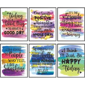 Inspirational Wall Decor, Motivational Wall Art Poster, Today Is A Good Day Positive Affirmations Wall Decor Classroom,Inspirational Gifts For Kids Girls Sisters Women, Teen Girl Room Bedroom Decor