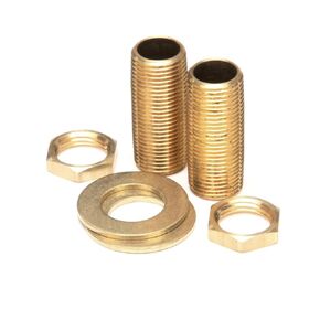T&S Brass Supply Nipple Kit, 1/2 Npt X 2 Long (Qty=2)