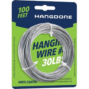 سلك تعليق الصور #5 50 رطل 100 قدم، سلك فولاذي مرن 16 مقياس لتعليق الإطار/اللوحة والمرآة in Kuwait