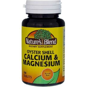 Nature's Blend Oyster Shell Calcium & Magnesium 100 Tabs (079854500233-1a)