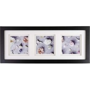 Kiera Grace PH00670-7INT kieragrace KG Morgan Double Mat 9-Inch, Black Picture Frame, 9x9