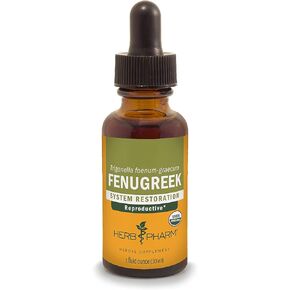 Herb Pharm Certified Organic Fenugreek Liquid Extract for Female Reproductive Support - 1 Ounce (DFENU01)