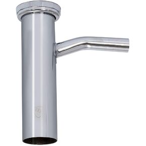 EZ-FLO 1-1/2 Inch x 6 Inch Dishwasher Long Branch Tailpiece with Direct Connection, 5/8 Inch OD Branch, Chrome Finish, 35090