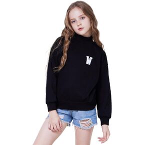 WULFUL Girls Casual Crew neck Sweatshirts Long Sleeve Fashion Pullovers for Teen Girls