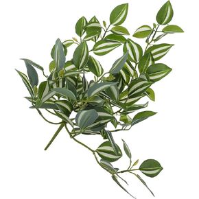 Wandering Jew Plant Artificial Hanging Plants Fake Vines: Artificial Hanging Leaves Plastic Greenery Garland for Home Wedding Garden Decoration Wandering Jew Live Plant