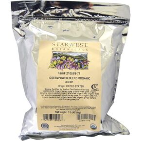 Starwest Botanicals Organic GreenPower Blend, 1 Pound