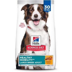 Hill's Science Diet Dry Dog Food, Adult, Large Breed, Healthy Mobility for Joint Health, Chicken Meal, Brown Rice & Barley Recipe, 30 lb. Bag