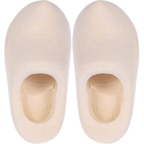 Mini Wooden Clogs 1pair Miniature Wooden Shoes Blank Wooden Shoes Sneaker Make Your Own Dutch Netherland Shoes Doll House Layout Decor Klompen for Dollhouse DIY Crafts 4cm