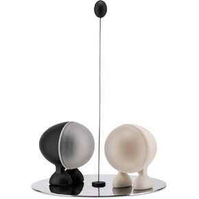 Alessi "Lilliput" Salt/Pepper, Black, White