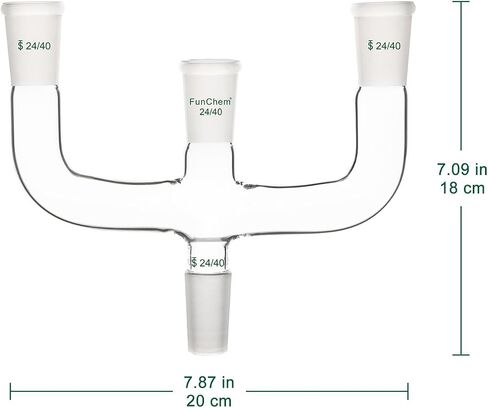 4-Way Claisen Distillation Adapter with 24/40 Joint in Saudi Arabia