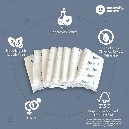 Naturally Nature Potty Training Pads for Toddlers, Size 2T-5T, 22-35lbs, Toddler Diaper Pads, One-Size, Perfect for Light Accidents, and Overnight Leak Protection (32 ct.), Unisex in Kuwait