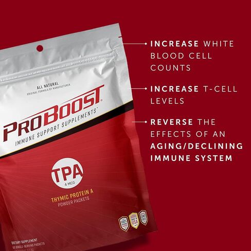 4 McG Thymic Protein A (TPA) Powder Packets - All Natural, Non-GMO, Immune Regulation and Support Supplement - 60 Packets, 4 McG TPA/Serving in Saudi Arabia