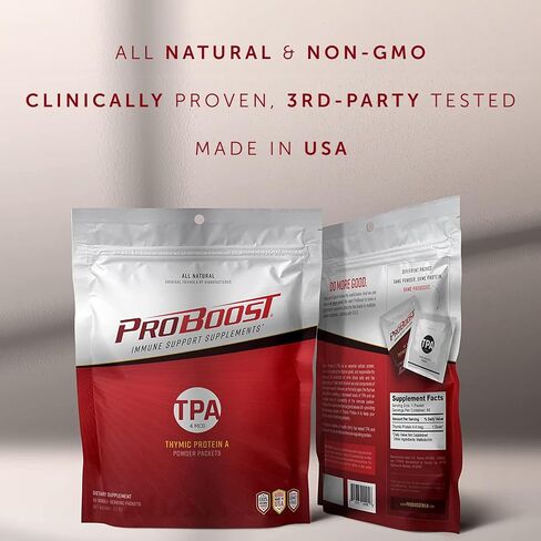 4 McG Thymic Protein A (TPA) Powder Packets - All Natural, Non-GMO, Immune Regulation and Support Supplement - 60 Packets, 4 McG TPA/Serving in Saudi Arabia