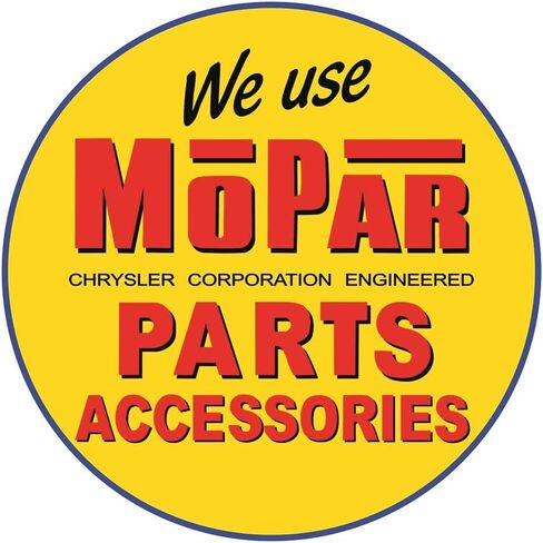 Desperate Enterprises Mopar - Behind Us Tin Sign - Nostalgic Vintage Metal Wall Décor - Made in USA in Saudi Arabia