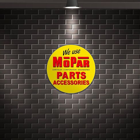 Desperate Enterprises Mopar - Behind Us Tin Sign - Nostalgic Vintage Metal Wall Décor - Made in USA in Saudi Arabia