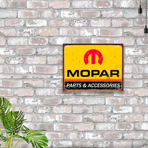 Desperate Enterprises Mopar - Behind Us Tin Sign - Nostalgic Vintage Metal Wall Décor - Made in USA in Saudi Arabia