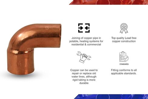 DDTO0034-5 90 degrees Short Turn Street Elbow Copper Fittings, 3/4 in Saudi Arabia