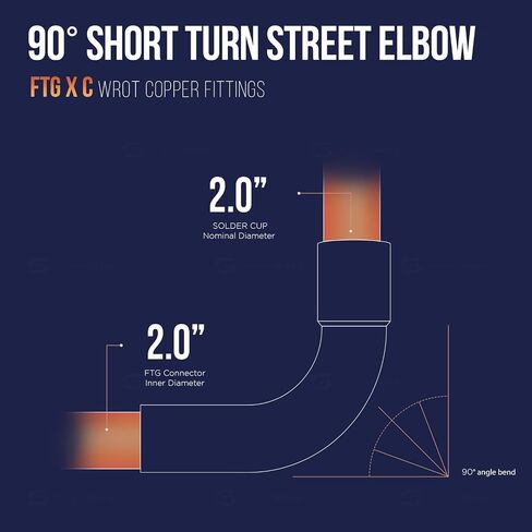 DDTO0034-5 90 degrees Short Turn Street Elbow Copper Fittings, 3/4 in Saudi Arabia