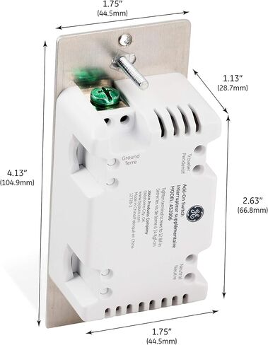 مفتاح الإضاءة الذكي Enbrighten Z-Wave In-Wall مع QuickFit وSimpleWire، تبديل أبيض، يعمل مع مساعد Google، Alexa، وSmartThings، يتطلب محور Z-Wave، المنزل الذكي، سلسلة 700، 58436 in Kuwait