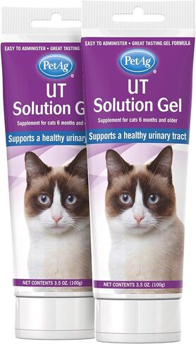 PetAg UT Solution Gel Supplement - Kidney Support for Cats - Contains Cranberry & Vitamin C - 3.5 oz - 2 Pack in Saudi Arabia