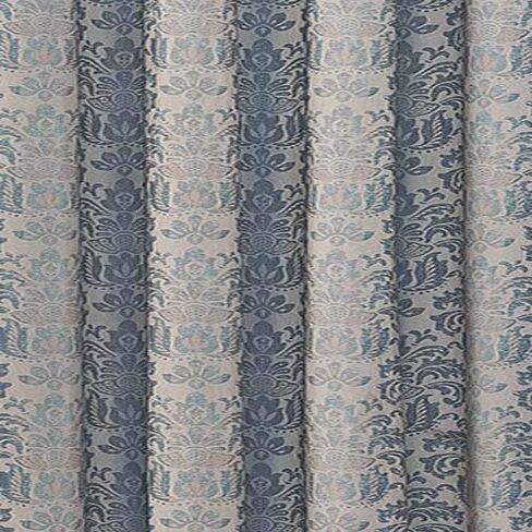 Eclipse Nadya Print Thermal Insulated Single Panel Grommet Top Darkening Curtains for Living Room, 52 in x 63 in, Smokey Blue in Kuwait