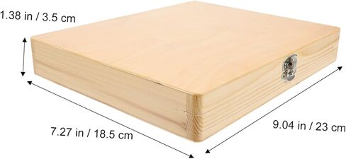 Wooden Specimen Case Microscope Slide Storage Box - Wooden Storage Case for Microscope Slides, Specimen Organizer, Sliding Lid, Ideal for Lab and Classroom Use in Kuwait