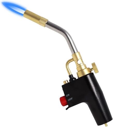 TS7000 Propane Torch Head with Igniter, TS7000 High Intensity Mapp Gas Torch Head with Brass Tip and Adjustable Flame Knob Welding Torch for Light Welding, Soldering, Brazing, Heating,Thawing in Kuwait