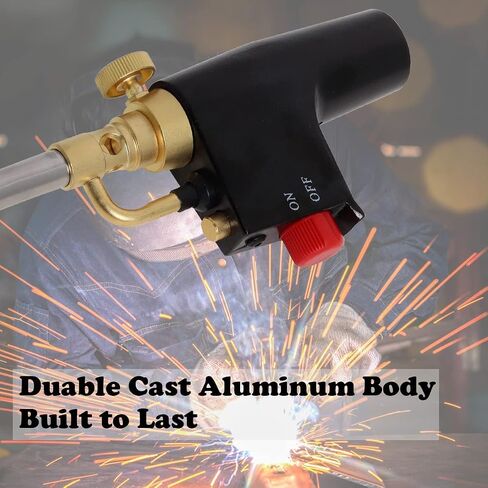 TS7000 Propane Torch Head with Igniter, TS7000 High Intensity Mapp Gas Torch Head with Brass Tip and Adjustable Flame Knob Welding Torch for Light Welding, Soldering, Brazing, Heating,Thawing in Kuwait