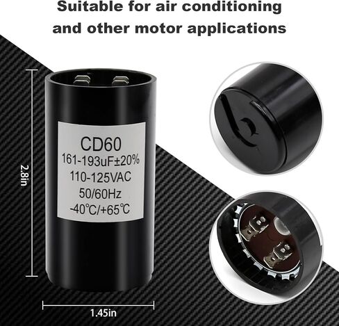 161-193 فائق التوهج/MFD 110-125 VAC ±20% 50/60 هرتز CD60 مكثف تشغيل مضخة بئر المحرك المستدير in Kuwait
