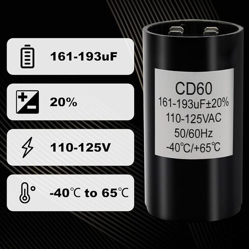161-193 فائق التوهج/MFD 110-125 VAC ±20% 50/60 هرتز CD60 مكثف تشغيل مضخة بئر المحرك المستدير in Kuwait