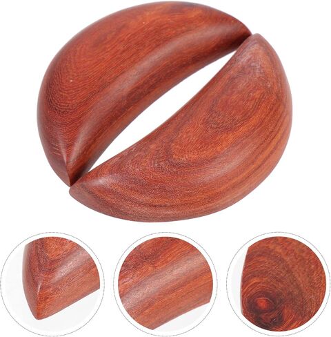 Garneck 2pcs Answers Spiritual Retro Buddhist Moon Tools Cup Yin Yang Divination Cups Wooden Cosplay Shui Chinese -shape Holy Supplies for Witch Wood Feng Ornament and Taoist in Saudi Arabia