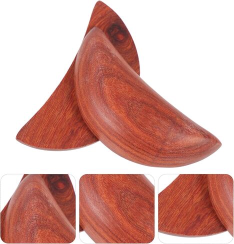Garneck 2pcs Answers Spiritual Retro Buddhist Moon Tools Cup Yin Yang Divination Cups Wooden Cosplay Shui Chinese -shape Holy Supplies for Witch Wood Feng Ornament and Taoist in Saudi Arabia
