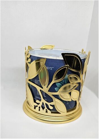 Candle Sleeve, jar Candle Holder, Gold Leaves in Saudi Arabia
