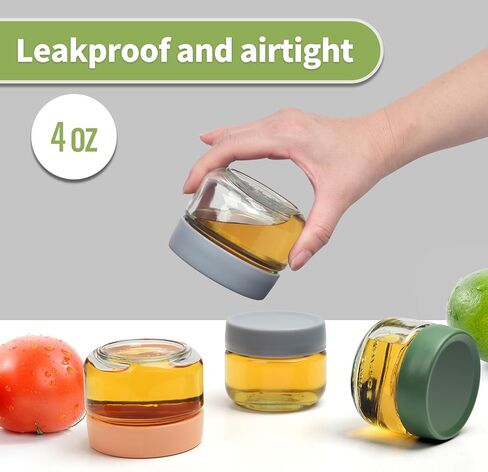 برطمانات تخزين طعام الأطفال الزجاجية المكونة من 24 قطعة من EONJOE حاويات صغيرة للأطفال بسعة 4 أوقية مع أغطية ومستلزمات صانع طعام الأطفال in Kuwait