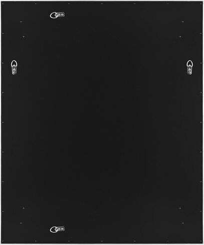 مرآة حائط كبيرة متموجة من MCS، مرآة مستطيلة حديثة لديكور المنزل لغرفة المعيشة أو غرفة النوم أو الحمام، 30 × 36 بوصة، بيضاء in Kuwait